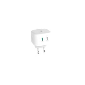 V�goplader | 45 W | GaN | PD3.0 45W | Hurtigopladningsfunktion | 2.25 A / 3.0 A | Antal output: 2 | 2x USB-C | Automatisk Valgt Sp�nding | Hvid