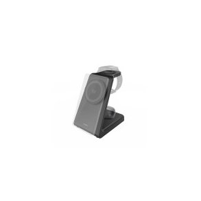Tr�dl�s oplader | 3-in-1 | 5 / 7.5 / 10 / 15 / 25 W | LED-indikator i brug | Inkluderet kabel | USB-C™ | 1.00 m