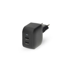 V�goplader | 45 W | GaN | PD3.0 | Hurtigopladningsfunktion | 2.25 A / 3.0 A | Antal output: 2 | 2x USB-C | Automatisk Valgt Sp�nding | Sort