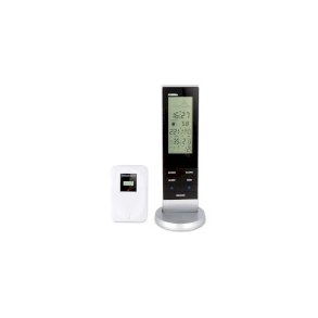 Vejrstation med tr�dl�s sensor Sort/s�lv