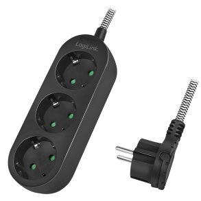 Grenuttag 3-vgs med textilkabel