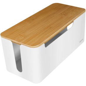 Cable box - Kabelgmma m bambulock 32x14x13cm