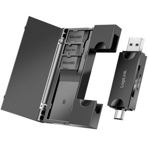 Minneskortslsare USB-C + USB-A MicroSD - och SD-kort inkl. frvaring