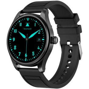 Smartwatch rund AMOLED-display Trainerround3 Svart