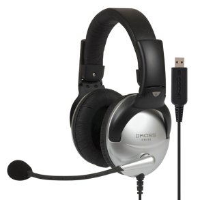 KOSS Multimedia Headset SB45 Sort/Slv USB Mic