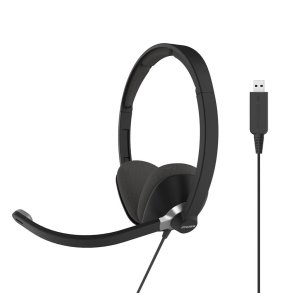 KOSS Headset CS300 On-Ear USB Sort