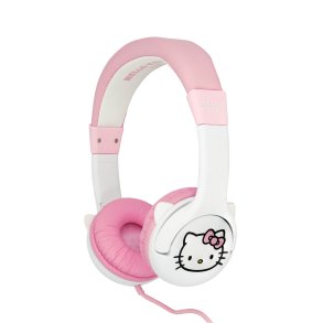 HELLO KITTY Headphone Pink Wired On-Ear 85dB With Ears