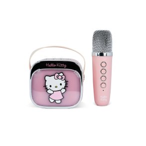 HELLO KITTY Karaoke Speaker Popsing With Microphone LED