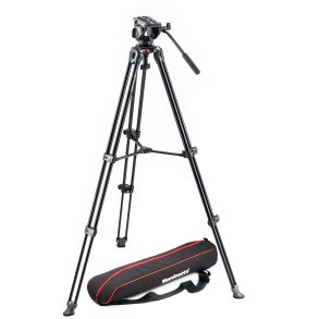 MANFROTTO Stativkit Aluminium VIDEO MVK500AM MVT502AM, incl. Taske
