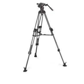 MANFROTTO Stativkit Video Nitrotech 608 + 645 Fast Twin MS Kulfiber