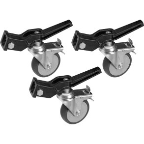 AVENGER Hjulst 100/20x20/25x25 m/Bremse Sort